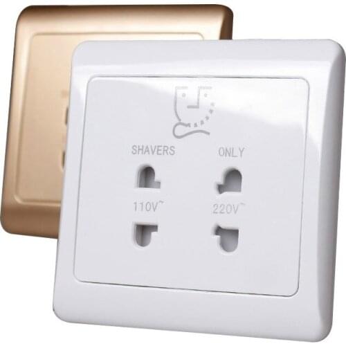 Hotel mechanical type 86 110V transformer shaver socket supply hotel bathroom beard knife socket