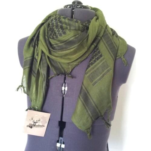 Scarf kefia shemag cravat Afghan airsoft Black Green