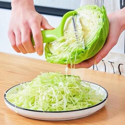 Cabbage Grater Vegetables Fruit Stainless Steel Knife Wide Mouth Peeler Pumpkin Purple Peeler Cabbage Slicer Kitchen Accessories