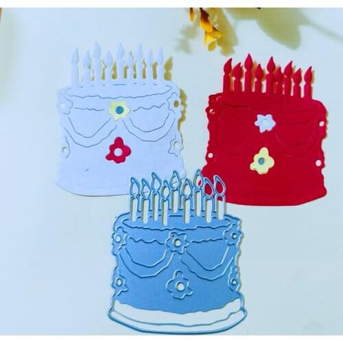 Birthday cake Metal Cutting Dies for DIY Scrapbooking Album Paper Cards Decorative Crafts Embossing Die Cuts