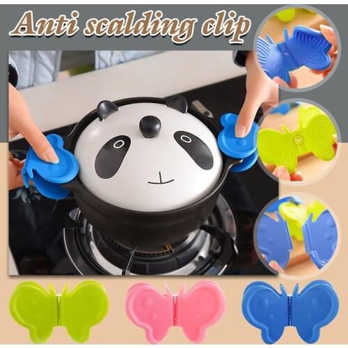 High Quality Kitchen Baking Silica Gel Heat Insulation Clip Anti Scalding Non Slip Gloves Household Bowl Oven Microwave Oven