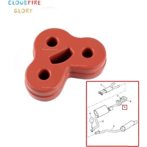 CloudFireGlory C2C32948 Rear insulator silencer Muffler car exhaust pipe suspension rubber parts For Jaguar XJ 2010-2018 XF