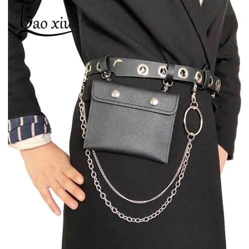 2020 Trendy Waist Bags Fashion Women Belt Pack Vintage Mini Bags PU Leather Simple Casual Female Detachable Small Bag Belt