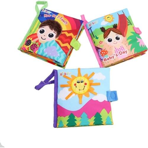 Dimension Animal Shaped Cloth Book For Baby Early Learning Educational Toys High Quality Recognize Books Babys Reading Toys