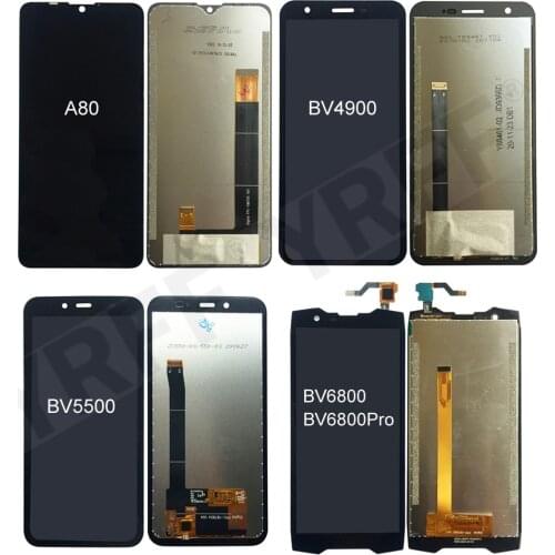 LCD Display Screen For BlackView BV6800 Pro BV4900 BV5500 A80 LCD Display Touch Screen Digitizer Sensor Panel Free shipping