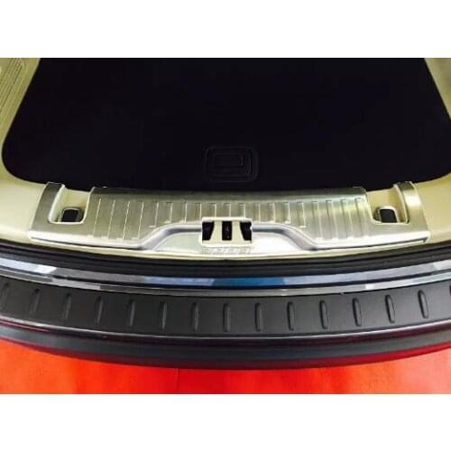 1 Set Stainless Steel Car Rearguards Trunk Rear Tail Box Bumper Pedal Plate Panel For Ford Edge 2015