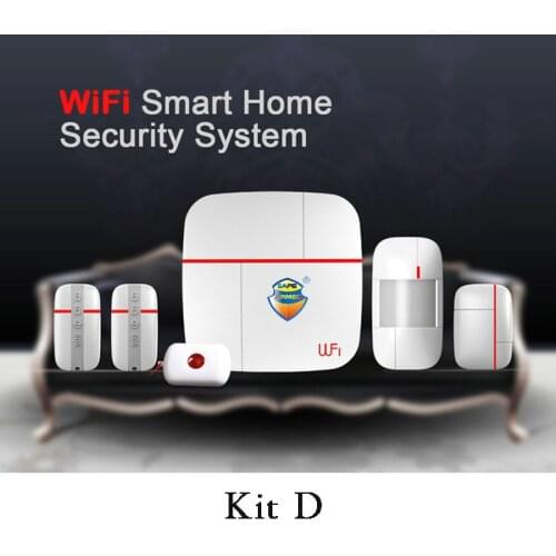 1set) Vcare WIFI 3G WCDMA Data Stream Smart for Home Alarm System with Motion Door/Window Sensor Medical Emergency Button Ver A