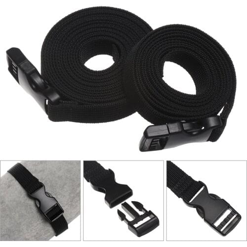 1PC Durable Black Nylon Tied Cargo Tie Release Buckle Tighten Belt Strap Cam Buckle Travel Tied Kits Outdoor Camping Tool