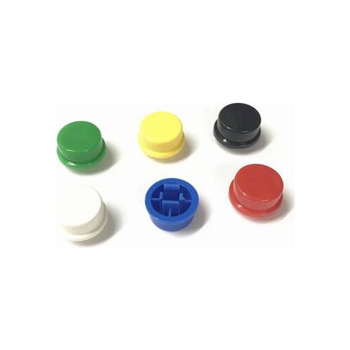 100PCS/LOT A24 round key cap with 12*12*7.3 red blue yellow white green black grey multi-color