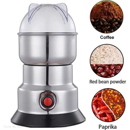 110V 220V Grains Spices Coffee Grinder Electric Hebals Cereals Dry Food Grinder Mill Grinding Machine Gristmill EU UK US Plug