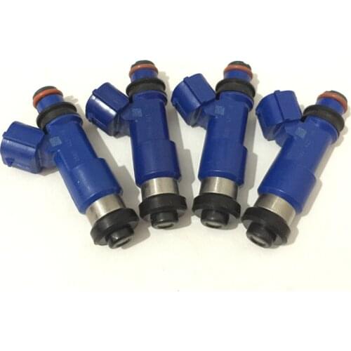 4x Flow matched E85 565 CC dark blue top feed OEM fuel injector for Subaru Impreza WRX STI EJ20 EJ25 EJ255 EJ257 turbo