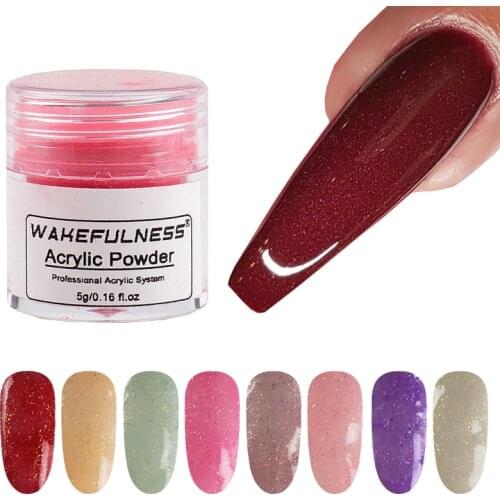 Acrylic Powder Liquid 3D Nail Tips Builder Decor Clear Pink White Nail Art Acrylic Powder Crystal Nail Polymer Manicure Tool