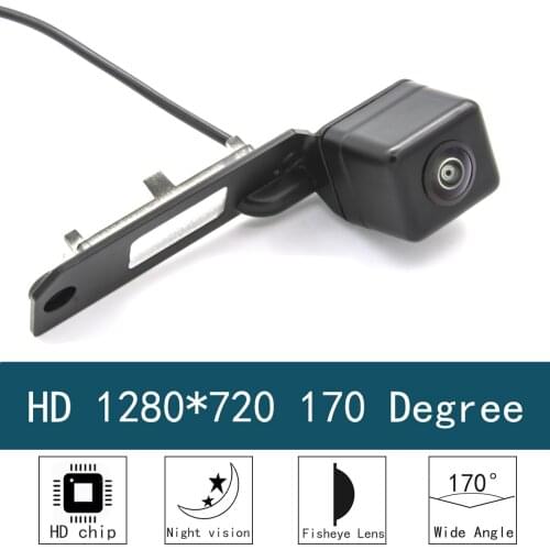 HD 1280*720 Fisheye Lens 170 Degree Starlight Night Vision Car Rear View Camera For Skoda Superb Sedan MK2 2008~2015