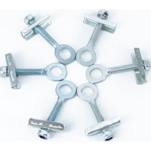 Deemount 2PCS Fixed Gear Bicycle Chain Adjust Bolt 35mm 1 Speed Commuting Bike Chain Tensioner Pull Tight Screw Bolts