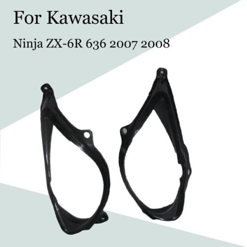 For Kawasaki Ninja ZX-6R 636 2007 2008 Motorcycle Head Fairing Lamp Shade ABS Injection Fairing ZX 6R 07-08 Accessories