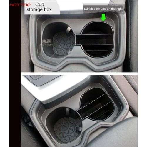 For Toyota RAV4 2019 2020 RAV4 Cup Holder Storage Box Accessories Cup Mat Card Phone Storage Box