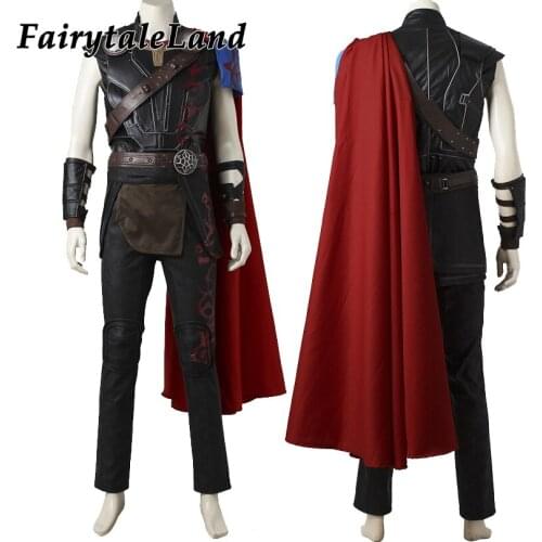 Movie Ragnarok Cosplay God Of Thunder Costume Odinson Outfit Fancy Halloween Carnival Clothing With Accessories