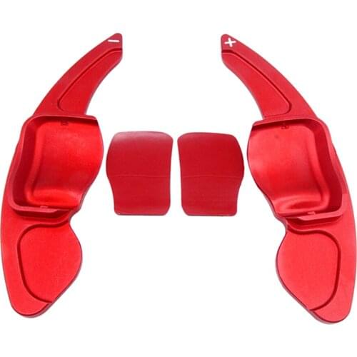 2Pieces Red Steering Wheel Paddle er Extension for VW Golf