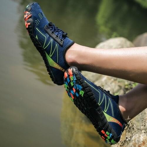 Mens Speed Interference Water Shoes, Water Sports Shoes, Non-Slip Outdoor Sports Wear-Resistant Beach Shoes, Breathable Fishing