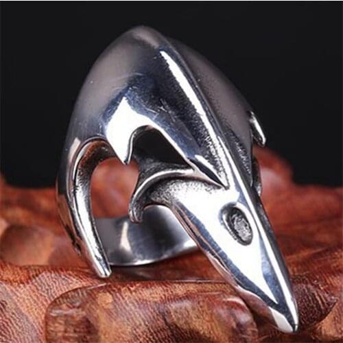 Punk Ring BINQINGZI BRAND Titanium Ring Men 316L Stainless Steel Rings For Women Self-defense ring BR1114