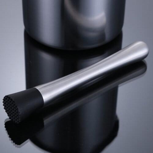 Mint Muddler Stainless Steel Swizzle Stick Ice Crusher Bar Broken Ice-lolly Lemon Hammer Club Supplies