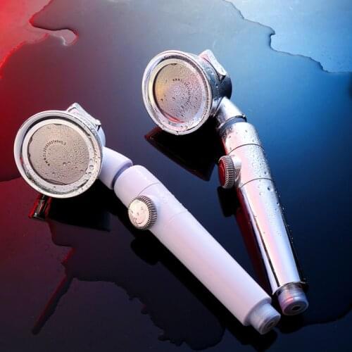Pressurized Shower Head High Pressure Water Saving Perforated Free Bracket Hose Adjustable Bathroom Shower Head Accessories