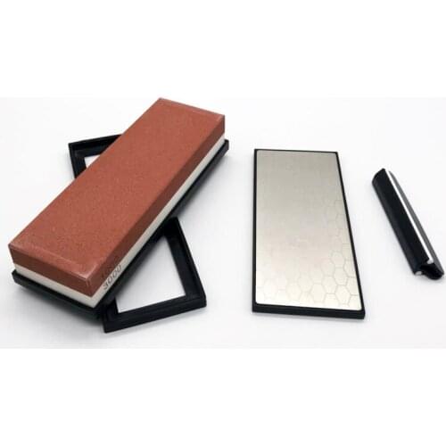 NHM Kitchen knife sharpener 1000/3000 400/1000 grit corundum whetstone oil stone honing stones grinding tool grindstone package