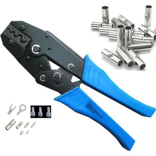 Crimping pliers terminal crimping tools for non insulated Butt Splice Connectors OT UT terminals Close End Wire Terminal