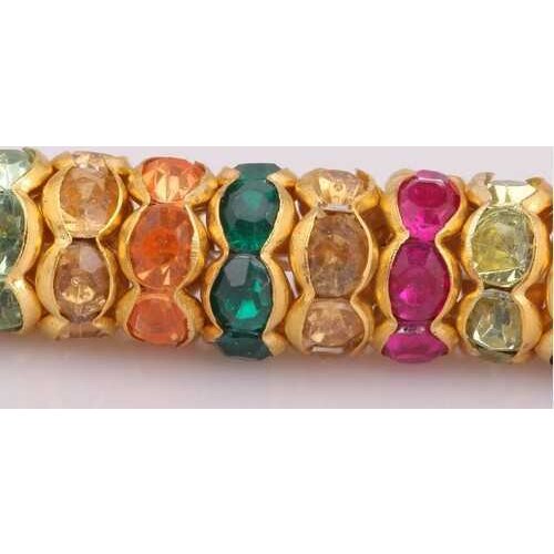 OMH wholesale free ship 8mm 500pcs Rondelle Acrylic&Glass Crystal Beads For Basketball Wives Earring