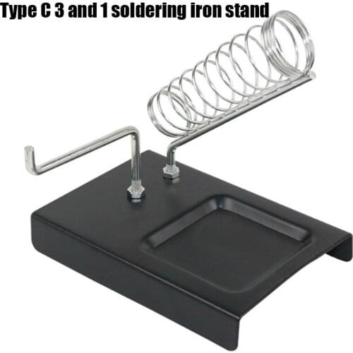 Electric Soldering Iron Stand Holder with Welding Cleaning Sponge Pads Generic High Temperature Resistance