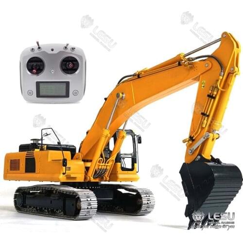 RC Truck LESU 1/14 Komatsu AC360 Metal Hydraulic Excavator Painted Pump Valve Radio THZH0901-SMT2