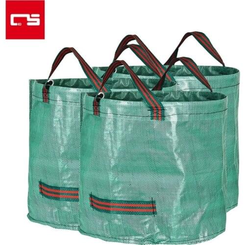 Garden Waste Storage Bags Large Capacity Reusable Stronger Foldable Storage Bag With Handle for Yard Home Kitchen Kids Room Toy