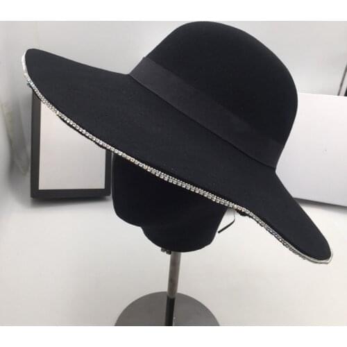The new wool female the bell-shaped basin cap, fisherman hat cloche hat bucket hat fedoras