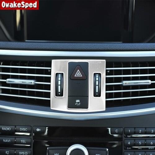 Car Styling Center Console Air Outlet Frame Decoration Cover Trim Interior Sticker For Mercedes Benz W212 E Class 2010-2011