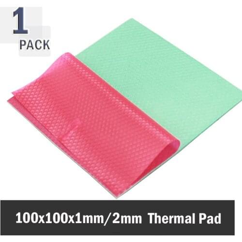 Gdstime 100mm*100mm*1mm 1mm 2mm Thermal Pad GPU CPU Heatsink Cooling Conductive Silicone Pad
