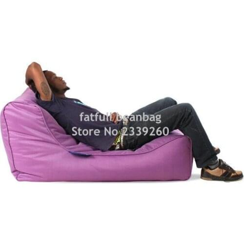 COVER ONLY , no filler - Purple outdoor bean bag sofa chair, garden furniture set , high quality waterproof outdoor sofa sac