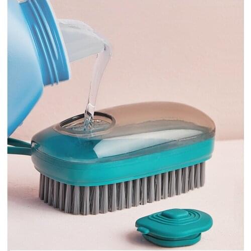 Bathroom Toilet Wall Cleaning Washing Brushes Handle Household Kitchen Pot Dishwashing Brush Soft Hair Laundry Cleaning Brush