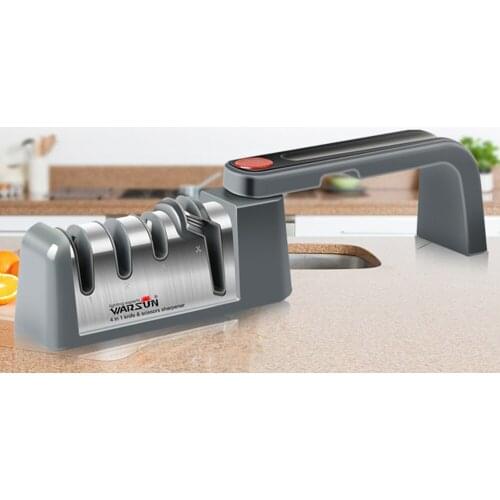 360° Rotatable Knife Fold for Kitchen Knife Sharpening Stone Scissors Grinder Knife Tungsten Diamond Ceramic Whetstone Tool