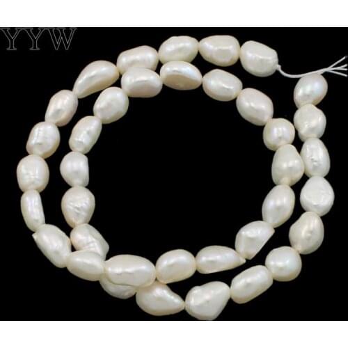 High Quality 8-9mm 100% Natural Freshwater Pearl Beads white Baroque Pearl Loose Beads For DIY Necklace Bracelat Jewelry Making