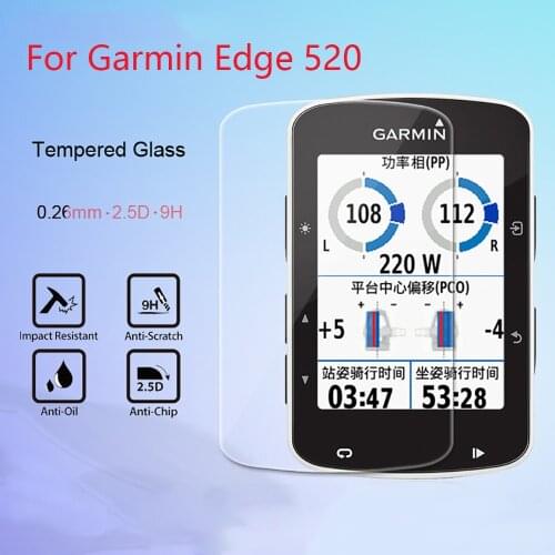 3Pcs For Garmin Edge 520 Tempered Glass 9H 2.5D Premium Screen Protector Film For Garmin Edge520 GPS Bike Computer Smart Watch