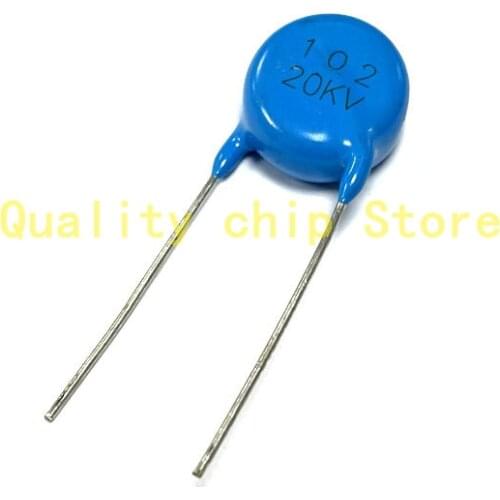 10PCS 20KV 102 1000PF 1NF 20KV102 High voltage ceramic chip ceramic capacitor In Stock
