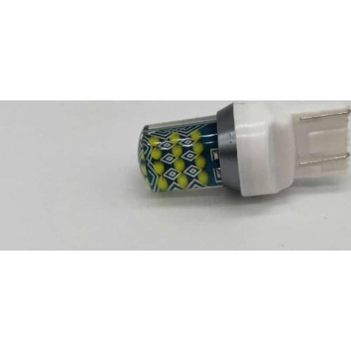 2 PCS T20 White Car Tail Brake Bulbs Auto Turn Signals Lamp Daytime Running Lights