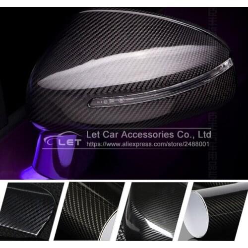 5D High Glossy black carbon fiber Vinyl Wrap Motorcycle Car Styling Accessories Interior
