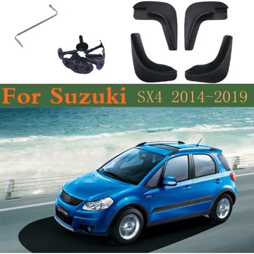 Car Mudguards Mudflap Fender Mud Flaps Guard Splash Flap Accessories For Suzuki SX4 S-Cross 2019~2014 2018 2017 2016 2015