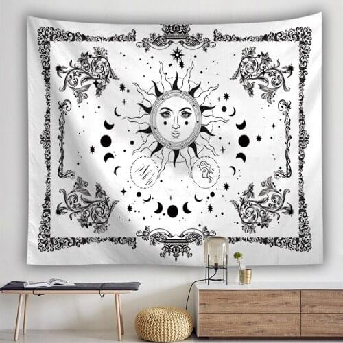 Bohemian tapestry mandala sun carpet wall fabric tapiz pared tela grande bedroom decor backdrop