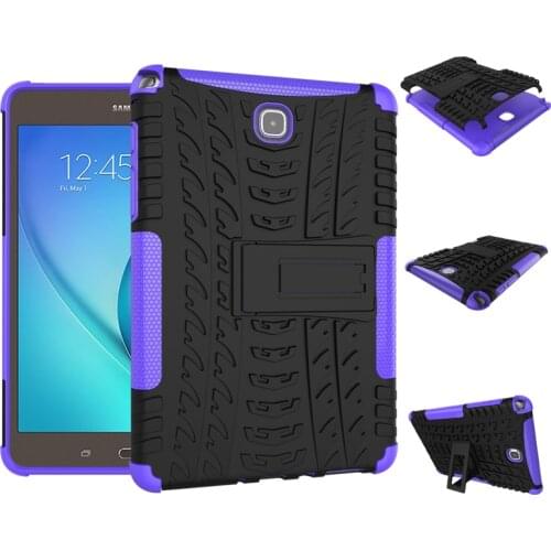 For Samsung Galaxy Tab A 8.0 SM T350 T355 P350 P355 8" Tablet Case Cover Silicone TPU+PC Kickstand Dual Armor Back Cover Cases