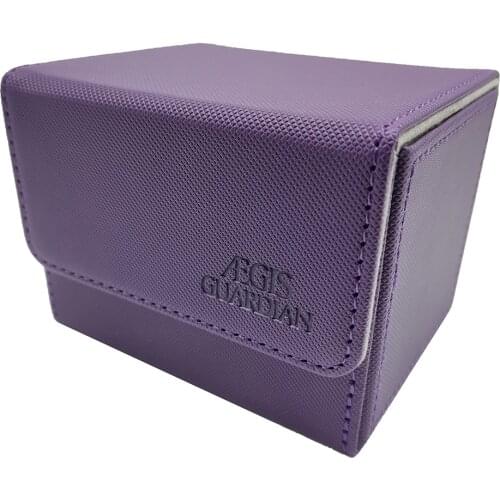 AEGIS GUARDIAN Premium 100+ Card Box For Trading Card Game TCG Deck Case: Purple