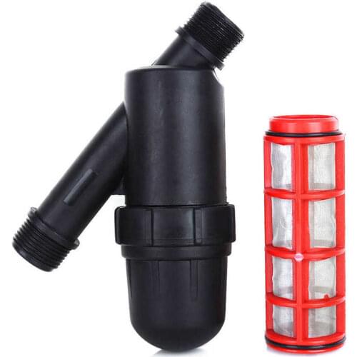3/4 Inch Black Screen Irrigation Filter Durable Stainless Steel Mesh For Agriculture Watering Kits Sprayer Drip Pump Fountain