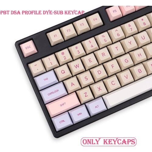 PBT 108 Keys DSA Profile DYE-SUB Personalized Color Matching Keycap For Cherry MX Switch Mechanical Keyboard