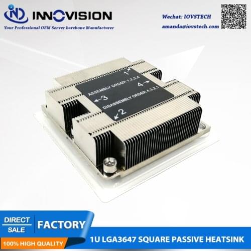 LGA3647 square 1u heatsink for 1u server thermal CPU cooler 3647-1UFPS